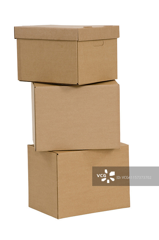 三个垂直的箱子图片素材