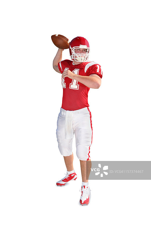 带有剪切路径的四分卫图片素材