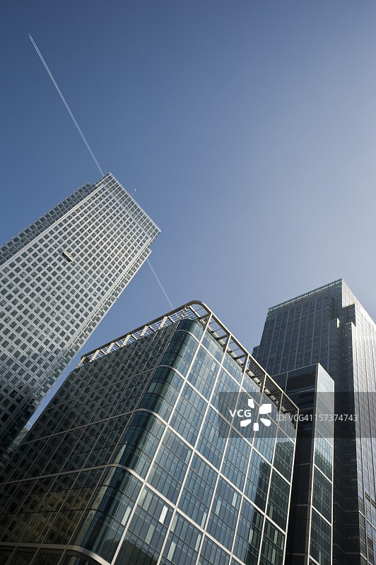 伦敦金丝雀码头金融中心图片素材