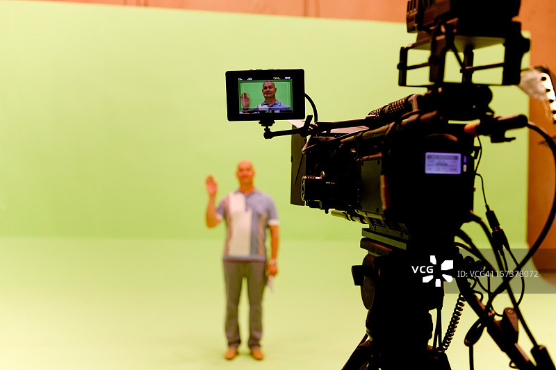 在色键上拍摄图片素材