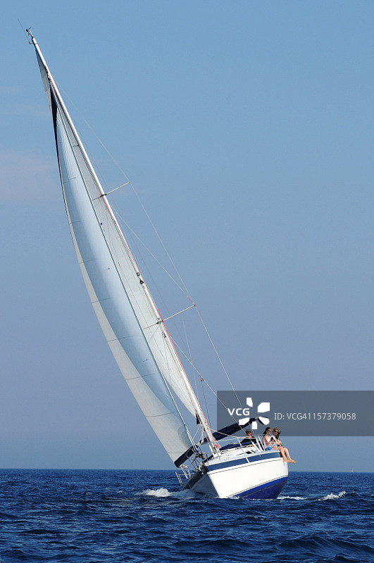 帆船正面图图片素材