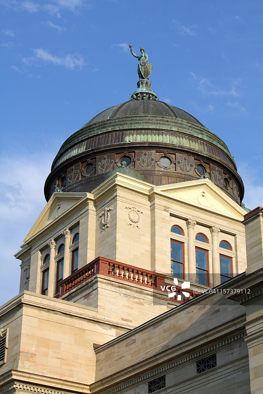 蒙大拿州议会大厦圆顶图片素材