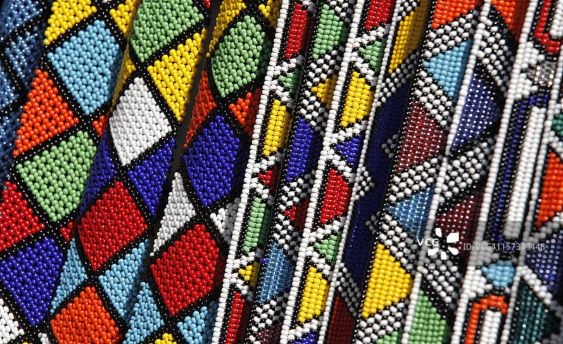 来自南非的祖鲁珠饰图片素材