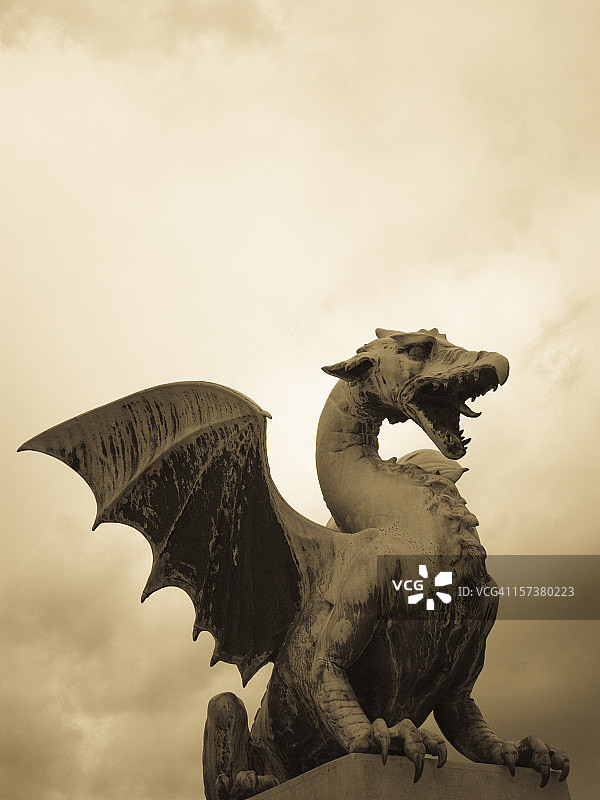 卢布尔雅那的龙图片素材