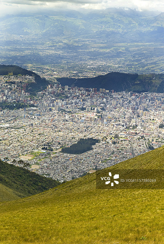 基多上空景色图片素材