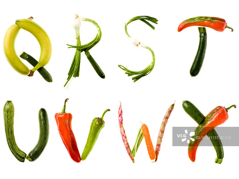 健康食品字母图片素材