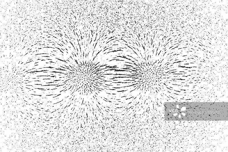 演示吸引极的磁场线图片素材