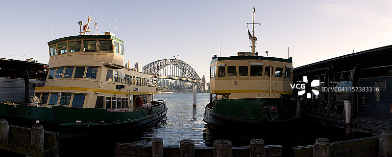悉尼渡轮全景图片素材