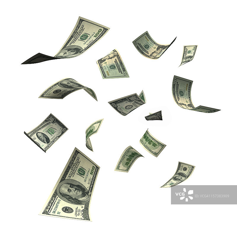 金钱雨（超大尺寸）图片素材