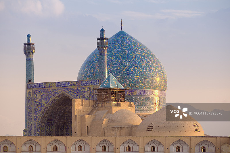 伊朗伊斯法罕的沙阿清真寺图片素材
