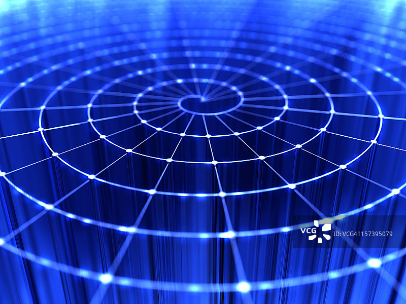 明亮的蓝色光束网络特写图片素材