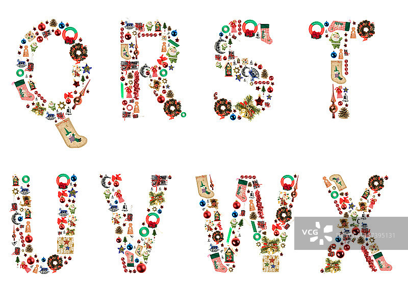 圣诞节字母图片素材