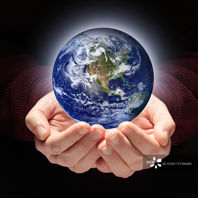 手捧地球图片素材