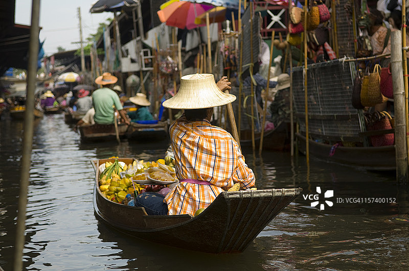 泰国水上市场图片素材