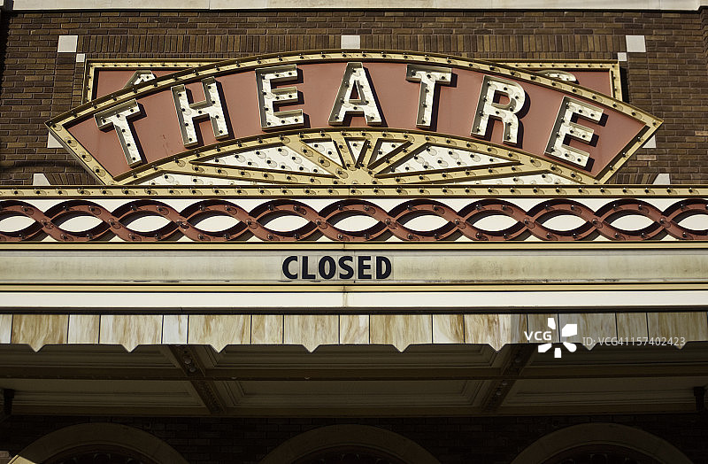 复古剧院的遮篷图片素材