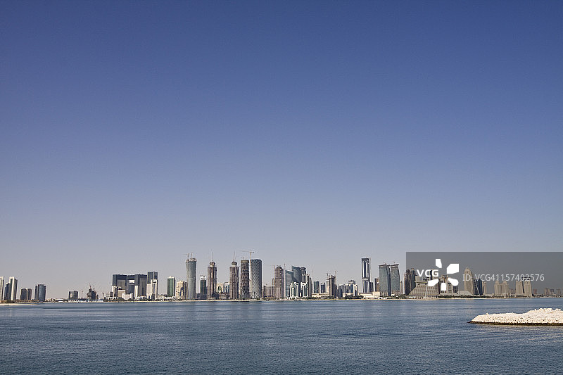 多哈天际线图片素材