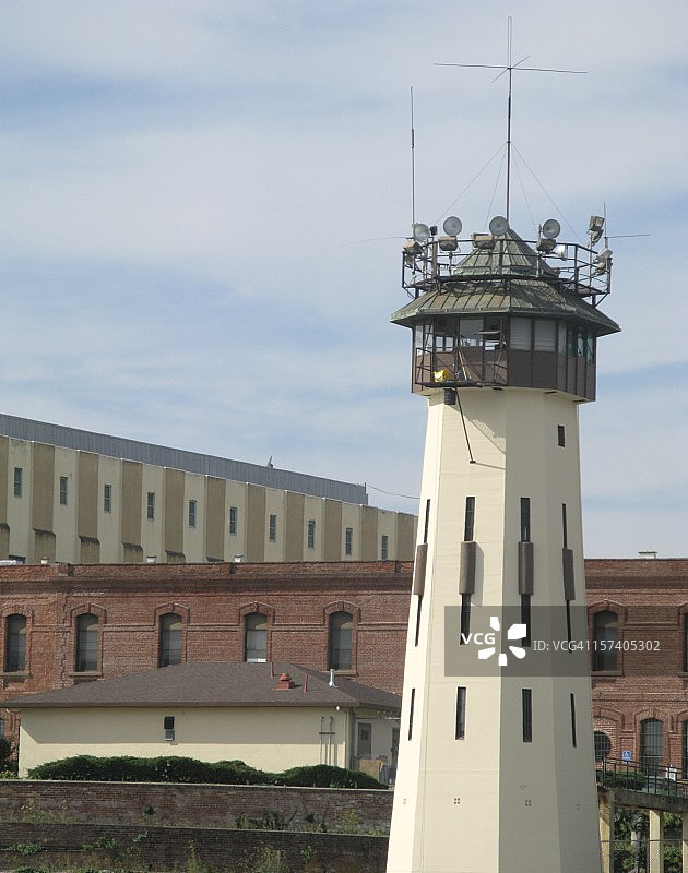 加利福尼亚州圣昆廷监狱瞭望塔图片素材