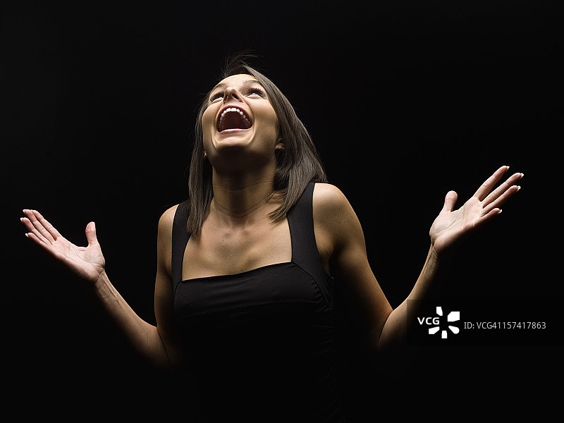 女演员表演图片素材