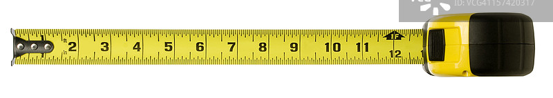 带裁剪路径的卷尺图片素材