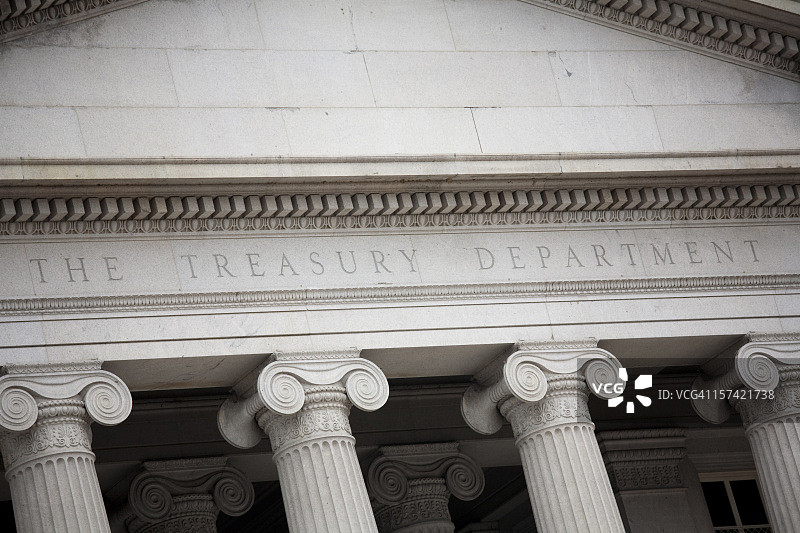 美国财政部大楼，华盛顿特区图片素材