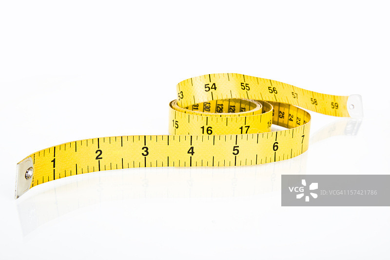 黄色织物卷尺图片素材