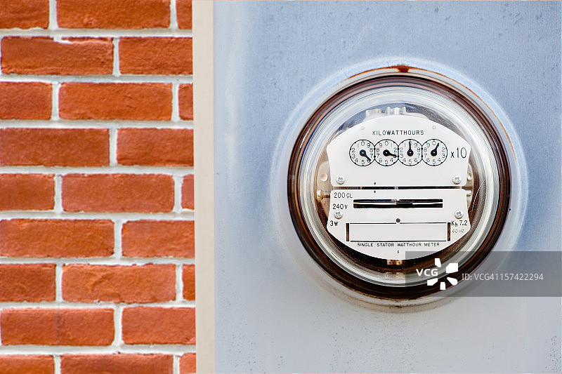 房屋上的电表图片素材