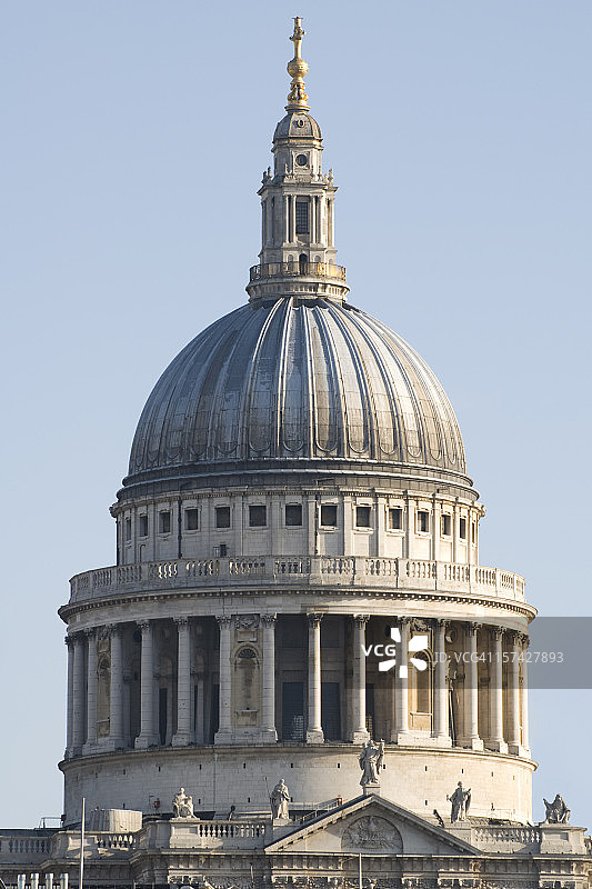 伦敦圣保罗大教堂的穹顶图片素材