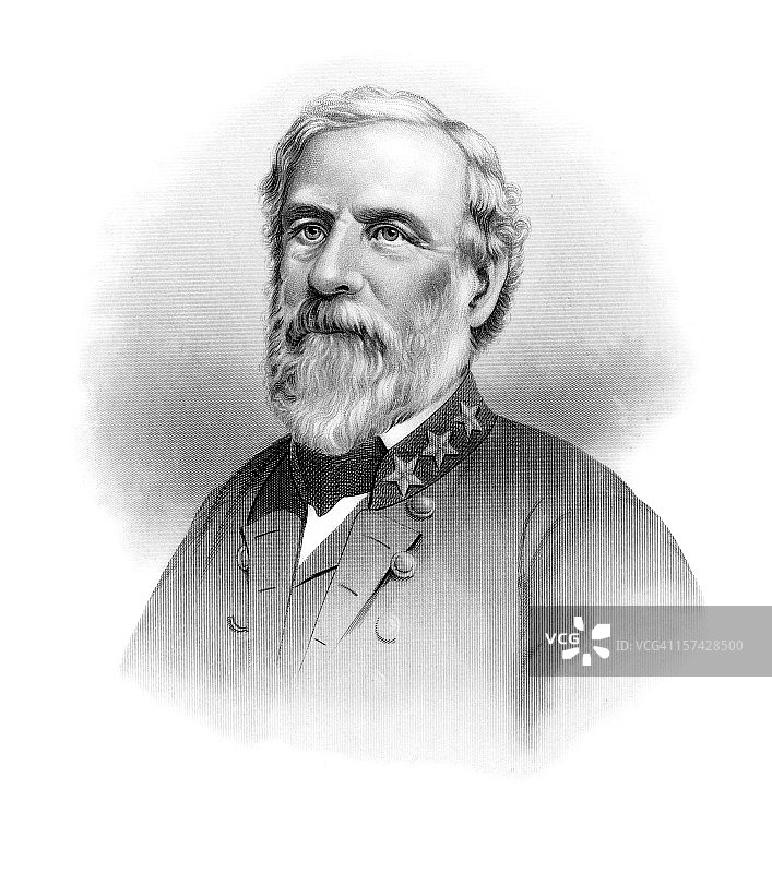 罗伯特·E·李肖像图片素材