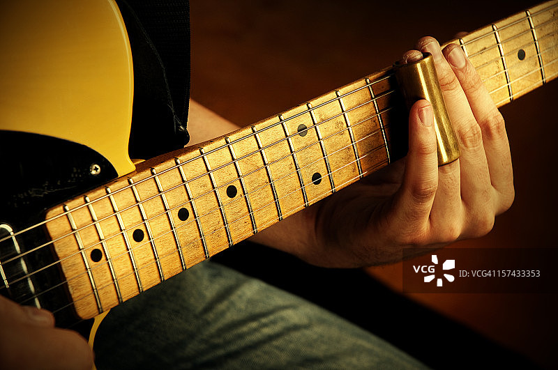 滑棒吉他演奏者图片素材