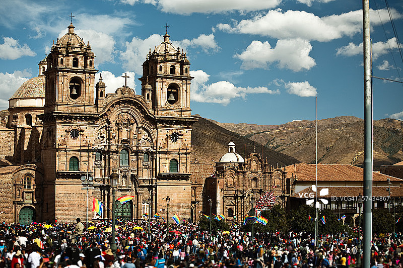 秘鲁库斯科主广场图片素材