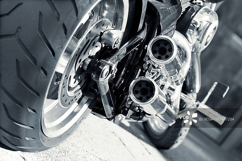 摩托车排气管图片素材