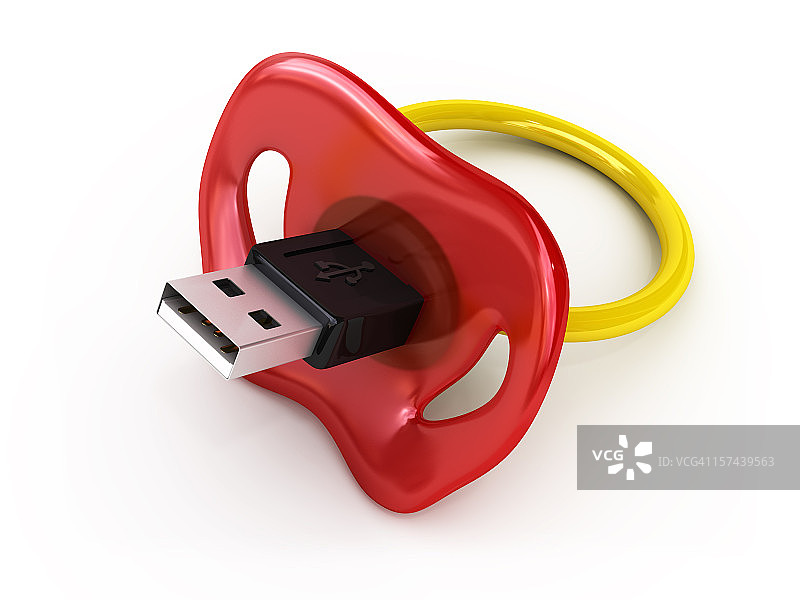 奶嘴 - USB 存储棒图片素材