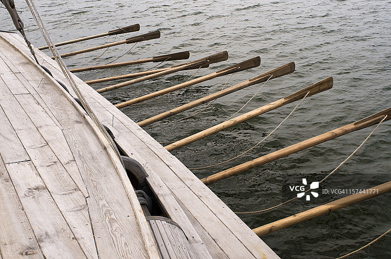 维京风格帆船图片素材