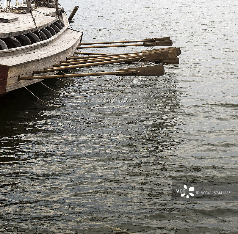 维京风格帆船图片素材