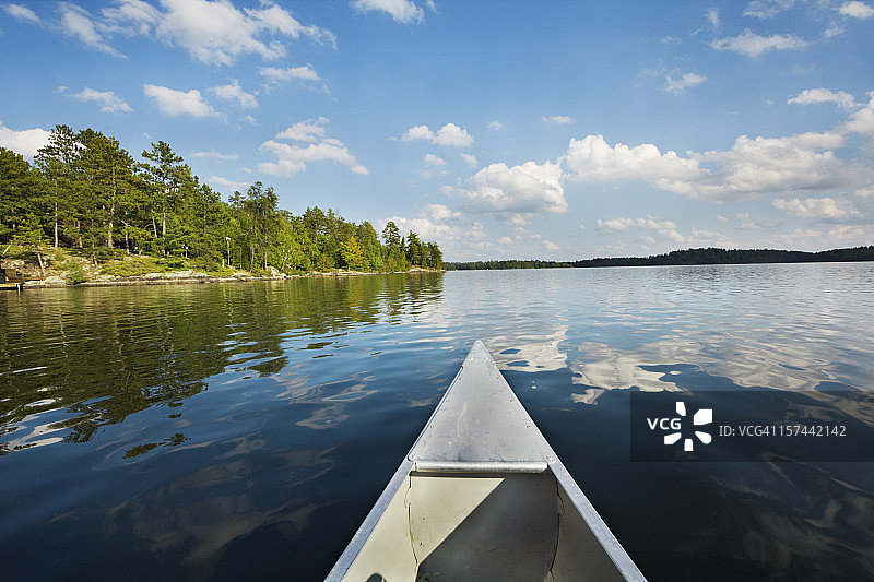 明尼苏达州边界水域独木舟区湖景图片素材