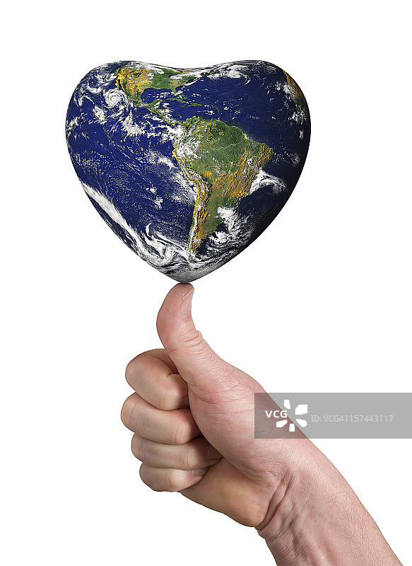 蓝色星球之心（超大图）图片素材