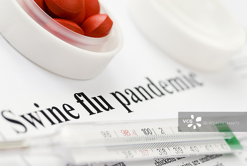 猪流感(H1N1)大流行新闻头条 - VI图片素材