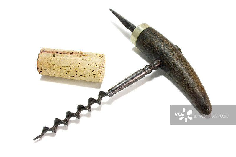 开瓶器和软木塞图片素材