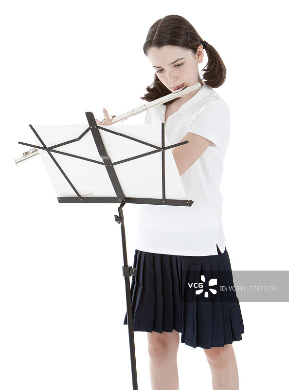 吹笛子图片素材