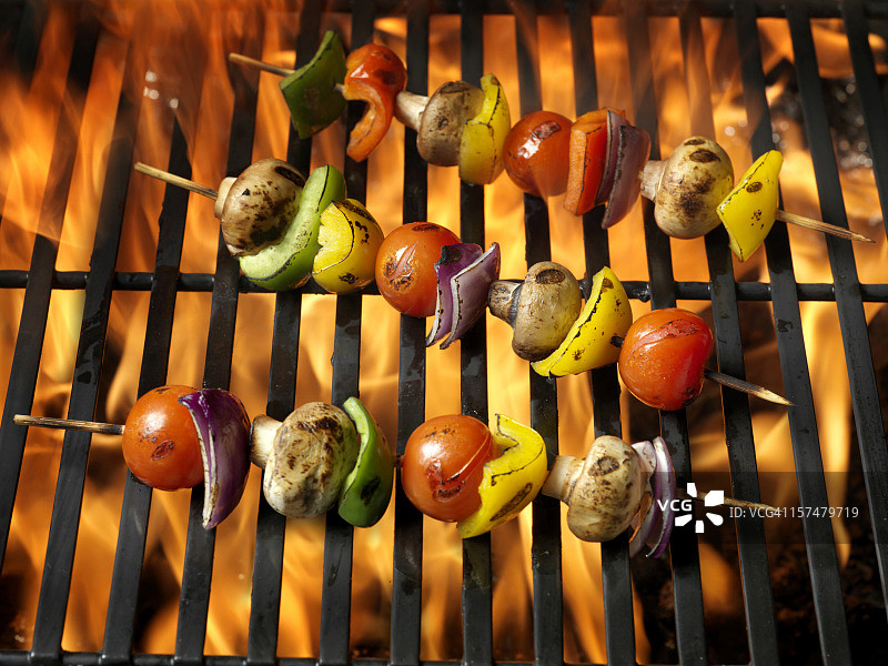 烧烤蔬菜串图片素材