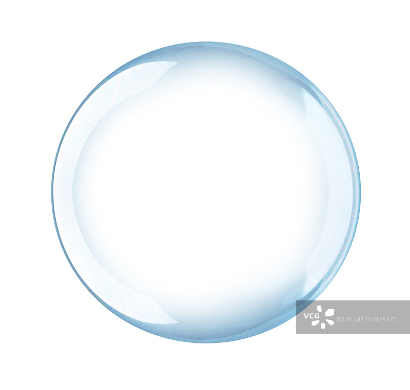 白色背景上的孤立气泡图片素材