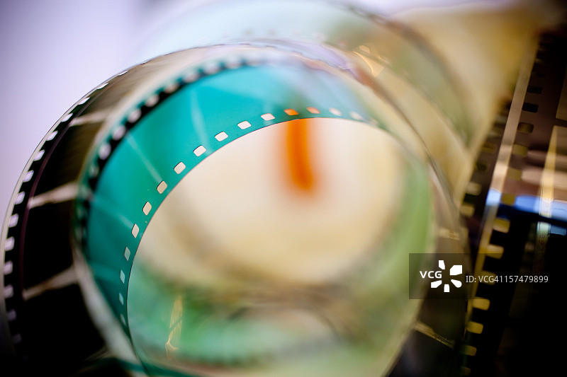 绿色电影胶片图片素材