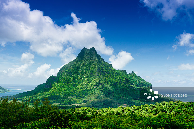 莫雷亚岛罗托努伊火山图片素材
