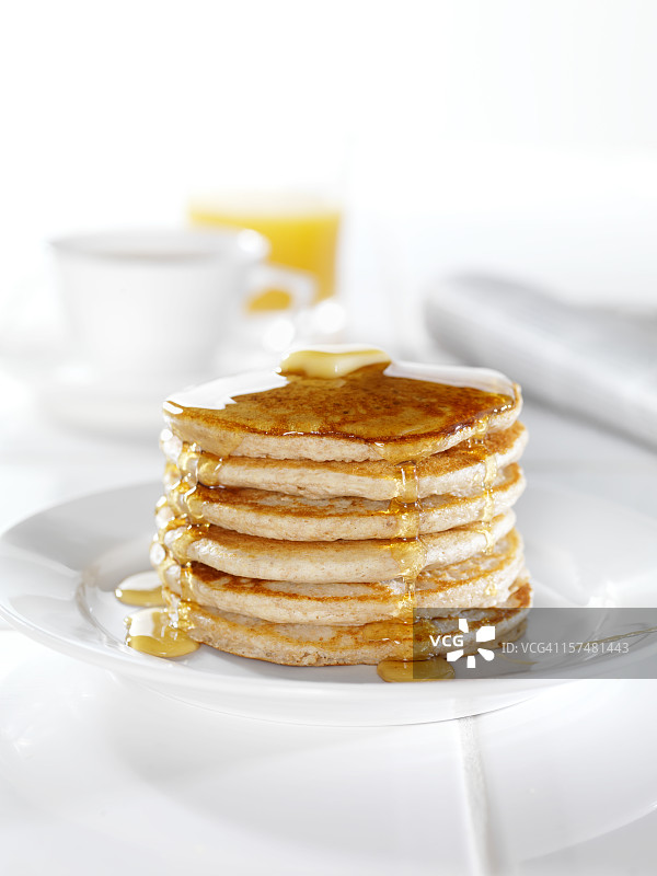 全麦煎饼堆图片素材