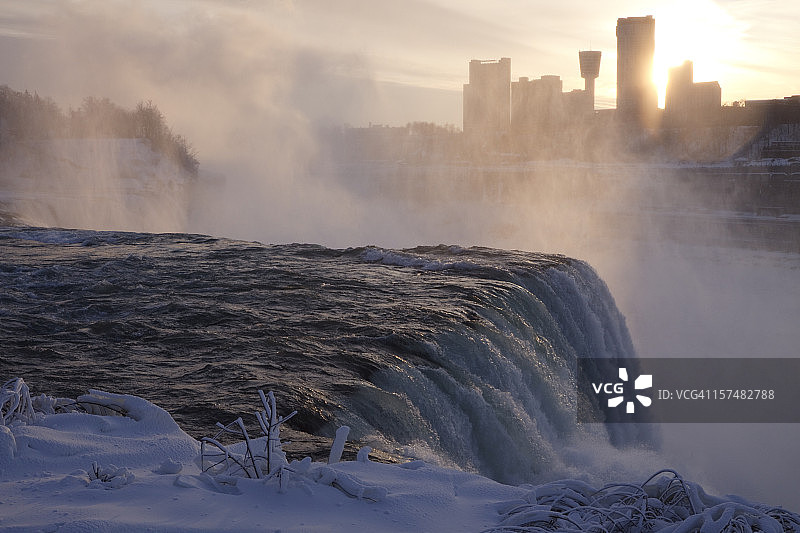 美国瀑布图片素材