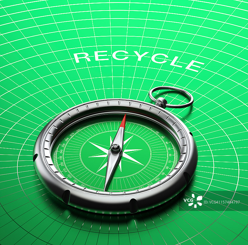 正确的回收方向图片素材