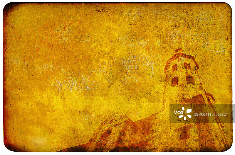 哥特式塔楼背景图片素材