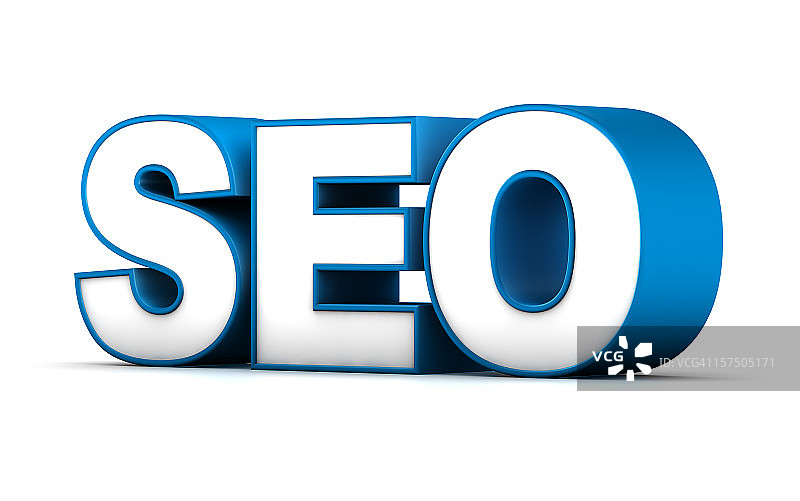 3D文字SEO“搜索引擎优化”图片素材
