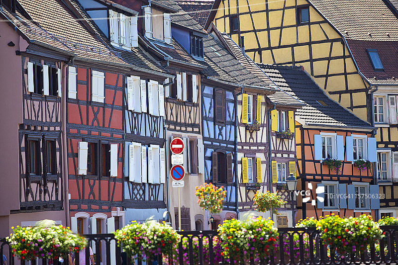 法国科尔马彩色房屋图片素材