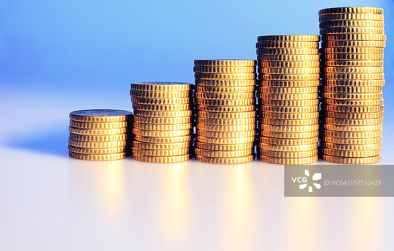硬币堆图片素材